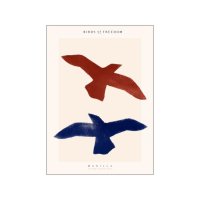 PSTR Studio | Yente - Birds of freedom Manilla | A5 アートプリント/アートポスター 北欧 デンマーク メール便送料無料の商品画像
