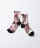 TRICOTE | PAINT LIB SOCKS (pink) | 靴下 ソックス トリコテの商品画像