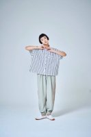 sneeuw (スニュウ) | ツイストポケットシャツ (stripe)  | シャツ トップス  ストライプ お洒落の商品画像