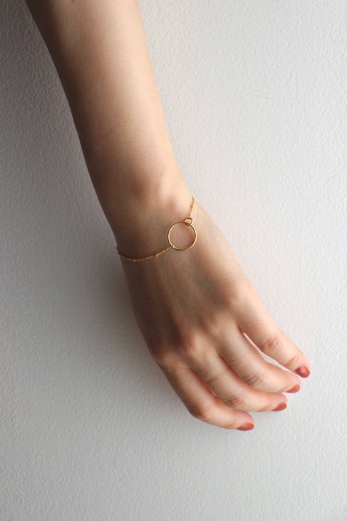 knopue. (ノッフェ) | dot -gold- bracelet | 送料無料 ブレスレット