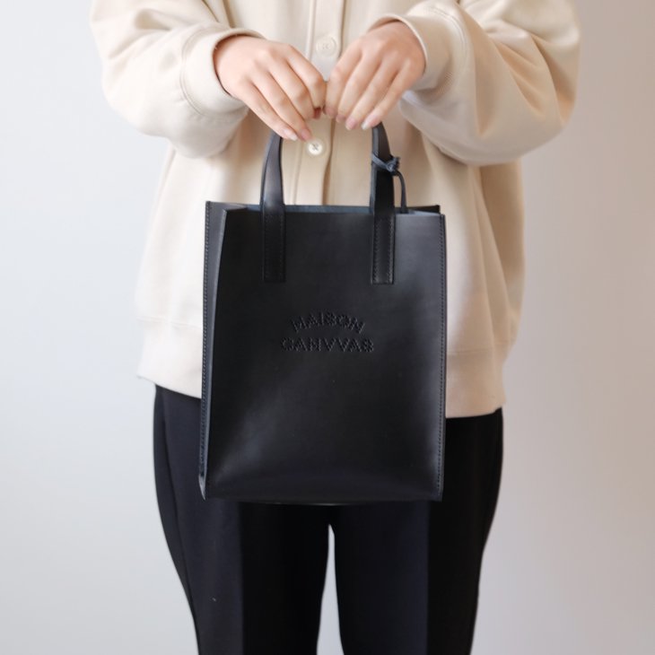 MAISON CANVVAS (メゾンキャンバス) | CANVAS tote S (black) | 送料