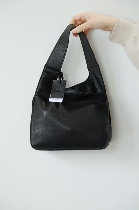 POMTATA (ポンタタ) | MOT TOTE 2WAY (black) | ショルダー 牛革