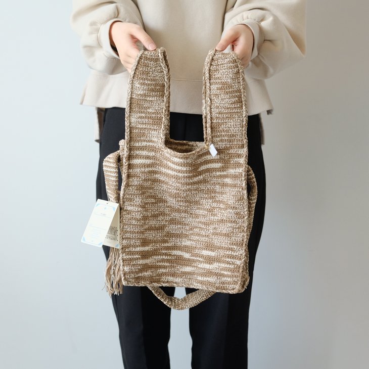 C -cie- | TIE-DYE MARKET TOTE (beige×white) | ショルダー 鞄 トート