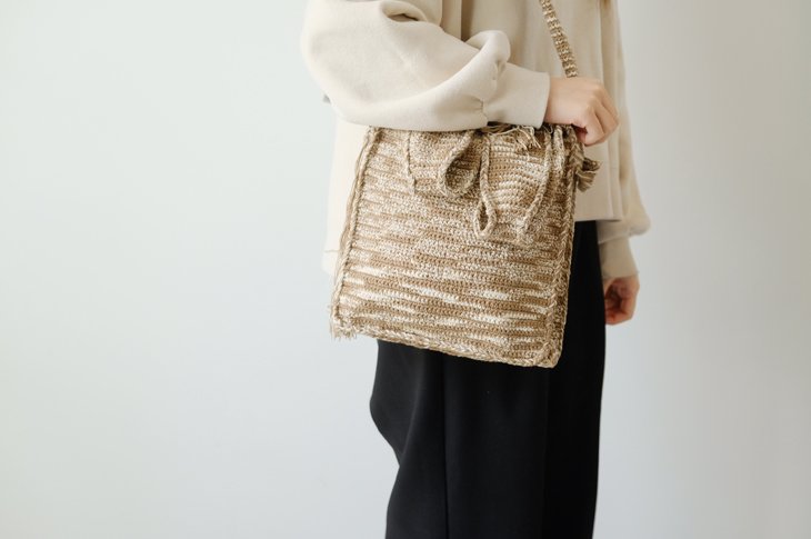 C -cie- | TIE-DYE MARKET TOTE (beige×white) | ショルダー 鞄 トートバッグ お洒落