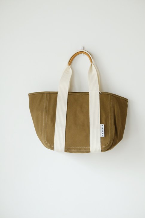 MAISON CANVVAS (メゾンキャンバス) | CANVAS Tote M (olive) | 送料無料 バッグ ハンドバッグ レザー 鞄