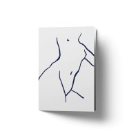 BY GARMI | Blue Sketch | A6 グリーティングカード  アートカード 白色封筒付きの商品画像