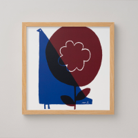 a good view (designed by MASARU SUZUKI) | 30x30cm バラバード ブルー 北欧 アートポスター の商品画像
