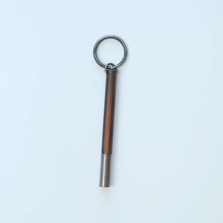 PICUS | BRASS-WOOD ROOM KEY HOLDER RUST （ebony）| キーホルダー