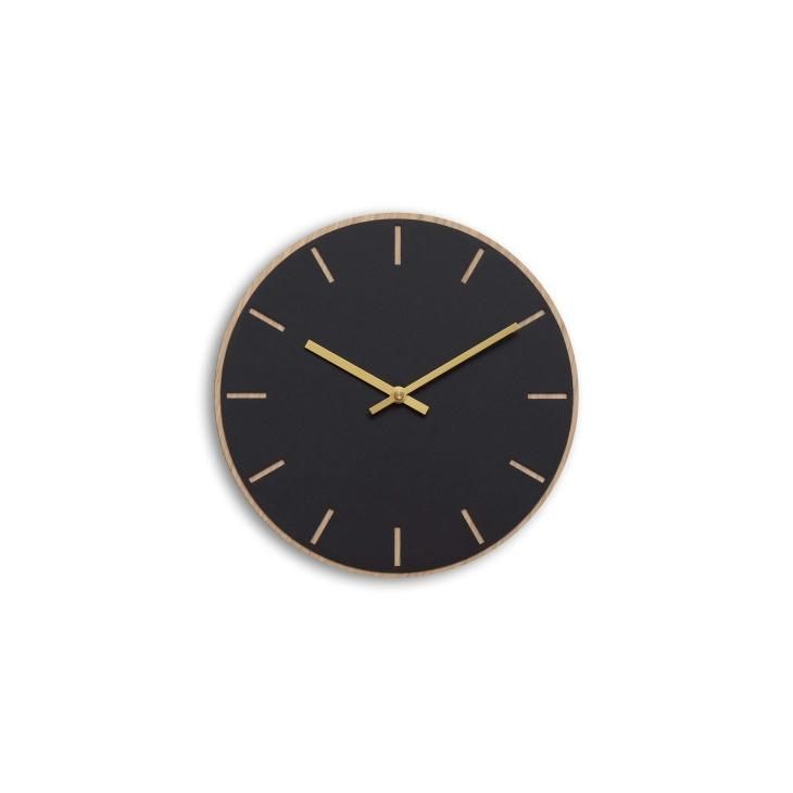 hemverk (ヘンベルク) | Wall Clock Linoleum φ280mm (nero) | 時計