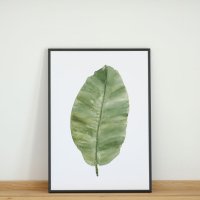 COLOR WATERCOLOR | Green Palm Leaf | A3 アートプリント/ポスター 北欧 シンプル おしゃれの商品画像