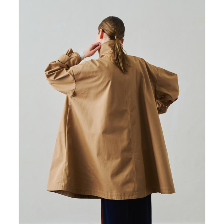 WHYTO. (ホワイト) | TENT LINE COAT (beige) | 送料無料 アウター