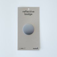 march (マーチ) | reflective badge MAXI (fade black) | リフレクティブバッジ 自転車 バッグ リフレクター 反射の商品画像