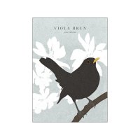 Viola Brun | Bird on a branch | A3 アートプリント/アートポスター 北欧 デンマークの商品画像