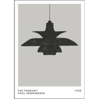Nordd Studio | PH5 Pendant Poul Henningsen 1958 black | 50x70cm アートプリント/アートポスター 北欧 デンマーク ポール・ヘニングセンの商品画像
