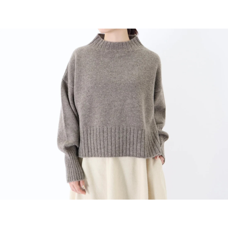 FACTORY (ファクトリー) | ショート丈ワイド Sweater (gray