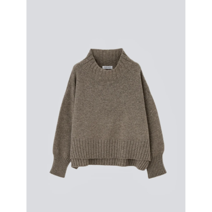 FACTORY (ファクトリー) | ショート丈ワイド Sweater (gray