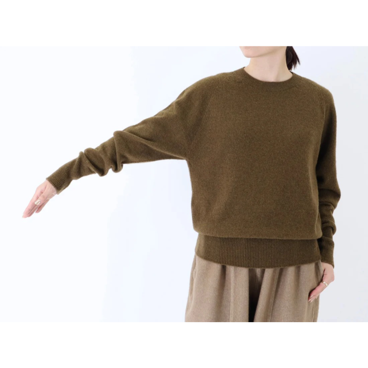 FACTORY (ファクトリー) | 23AW ヤク ラグラン Sweate (khaki) | トップス ニット 秋冬シンプル お洒落