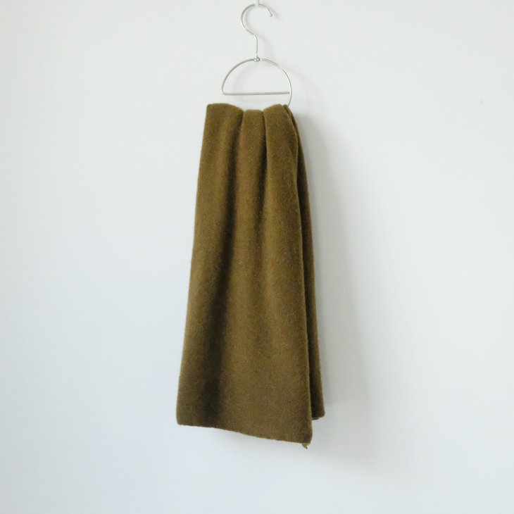 FACTORY (ファクトリー) | 23AW ヤク 大判ストール (khaki) | ストール 秋冬 シンプル お洒落