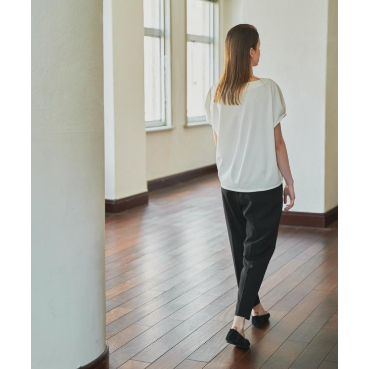 WHYTO. (ホワイト) | DROP TUCK BLOUSE (off white) | 送料無料