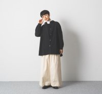 Cion (シオン) | コットンオーバーシャツ (black) | 送料無料 トップス  レディース シンプルの商品画像