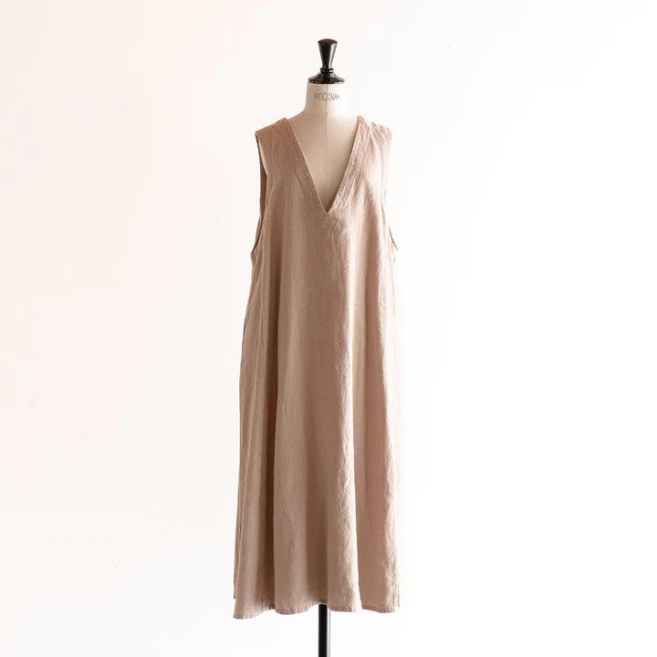 HEAVENLY (ヘブンリー) | 6X6 BRUSHED HEAVY LINEN 2WAY JUMPERSKIRT