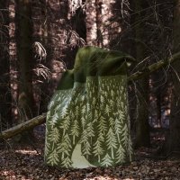 KLIPPAN (クリッパン) | HOUSE IN THE FOREST (グリーン) | ウール シングルブランケット (130x180cm) 送料無料 北欧 ミナ ペルホネンの商品画像