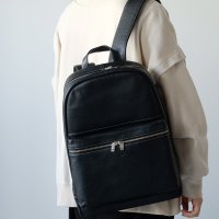 blancle (ブランクレ) | LEATHER 1DAY PACK (black) | 送料無料 リュック 鞄 シンプルの商品画像