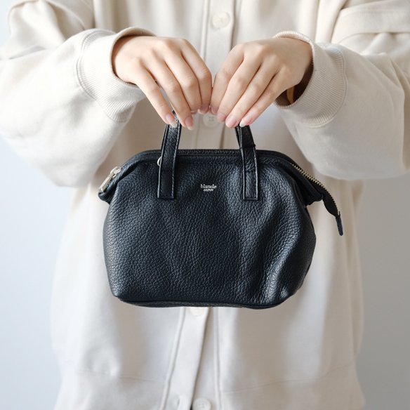 blancle (ブランクレ) | LEATHER WIRE MINI 2WAY BAG (black) | 送料