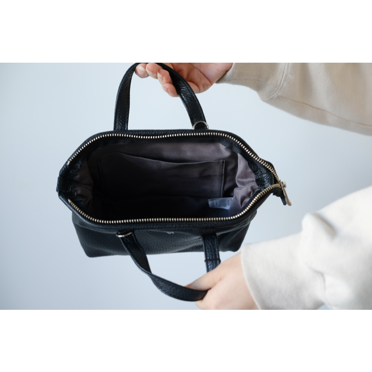 blancle (ブランクレ) | LEATHER WIRE MINI 2WAY BAG (black) | 送料