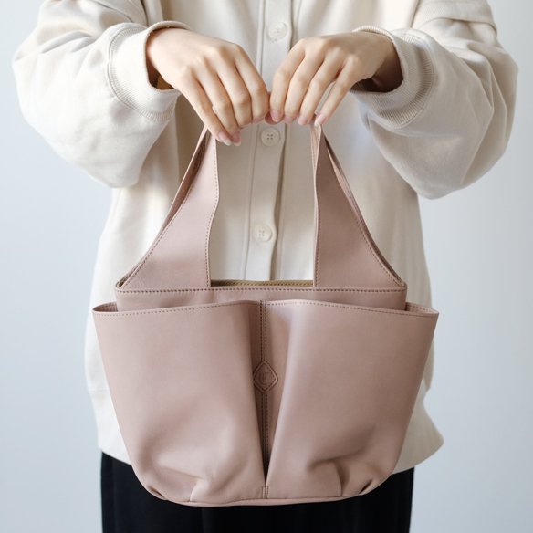 CLEDRAN (クレドラン) | VIF POCKET TOTE (greish pink) | 送料無料