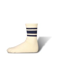 decka -quality socks- | 80's Skater Socks / Short Length / 2nd Collection (navy) |  靴下 ソックス デカの商品画像