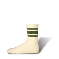 decka -quality socks- | 80's Skater Socks / Short Length / 2nd Collection (olive) |  靴下 ソックス デカの商品画像