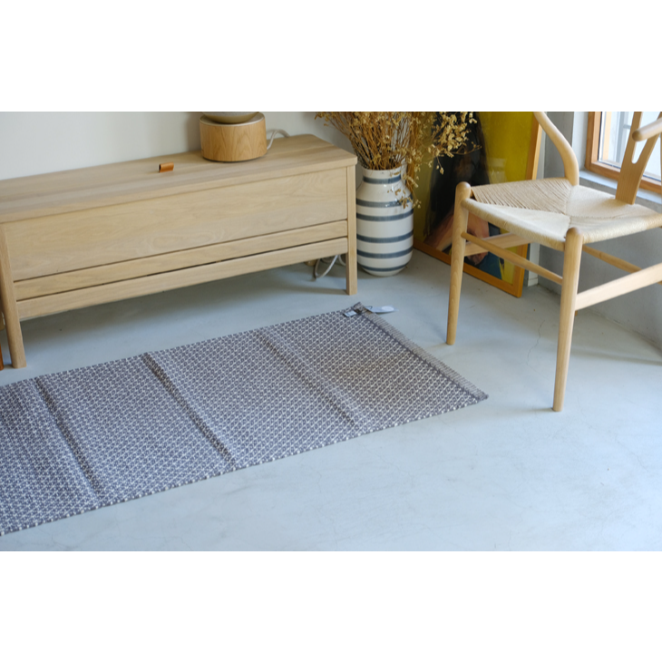 ASPEGREN Denmark (アスペグレンデンマーク) | Rhombe ラグ (dark gray) 70x130cm | 北欧 シンプル  おしゃれ