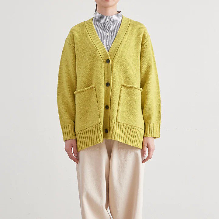 HEAVENLY (ヘブンリー) | MERINO WOOL MIX KNIT VNECK CARDIGAN