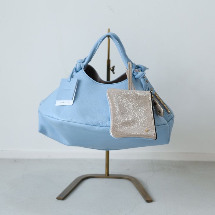 POMTATA (ポンタタ) | ENVAN TOTE S (pale blue) | トートバッグ 国産レザー シンプル かわいい