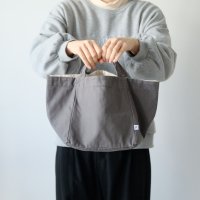 POUTO (ポウト) | CANVAS CUBE TOTE SMALL (gray) | トートバッグ 鞄 お洒落の商品画像