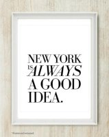 【メール便送料無料】THE LOVE SHOP | NEW YORK IS ALWAYS A GOOD IDEA | A4 アートプリント/ポスターの商品画像
