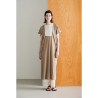 WHYTO. (ۥ磻) | DESIGN YOKE COCOON DRESS (khaki beige) | ̵ ԡ ޯξʲ