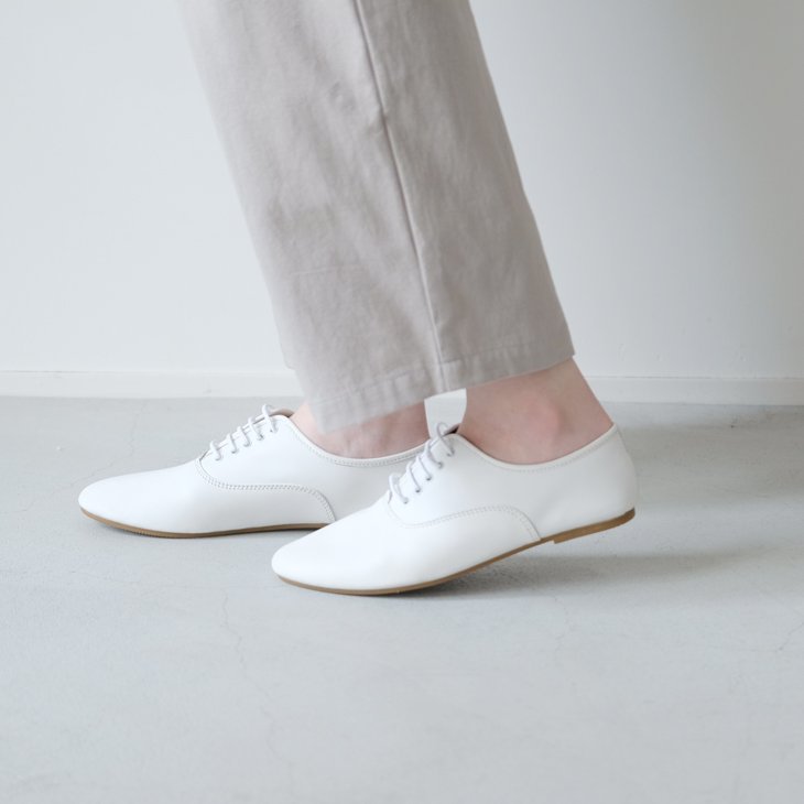 minan polku (ミナンポルク) | soft balmoral shoes (white) size 38 約24cm | シューズ  レースアップシューズ 送料無料