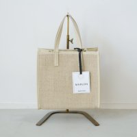 MARLON FIRENZE (ޡեĥ) | 2way Box Tote Bag With Pouch jute (light beige) | ȡȥХå Хå  ޯξʲ