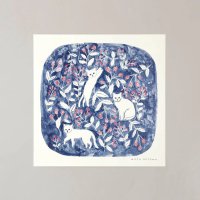 a good view | CAT AND BERRY (blue) | 30x30cm ̲  ȥݥ ξʲ