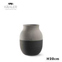 KAHLER (顼) | OMAGGIO CIRCULARE | VASE (grey) H20cm  ̲ ǥޡ  ե ץ쥼 £ʪξʲ