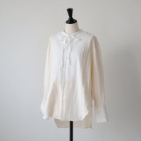 MANON (ޥΥ) | PIN TUCK RIBBON BLOUSE (ivory) | ȥåץ  ֥饦  ޯξʲ