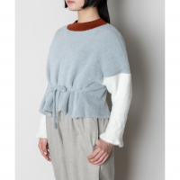 TRICOTE (ȥꥳ) | BICOLOUR KNIT TOPS (gray) | ȥåץ ޯ Ūξʲ