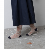 TRICOTE (ȥꥳ) | FOLDED RIB SOCKS (beige / mint) |  å ޯ Ūξʲ