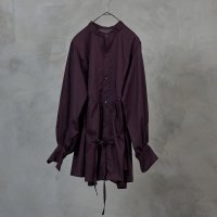 the last flower of the afternoon | żη / Robe shirt (burgundy) | ȥåץ  ޯξʲ