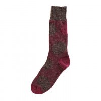 Homie (ۥߡ) | NEP JACQUARD DOT SOCKS (burgundy/black) | å ץ ޯξʲ