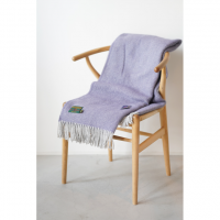 TWEEDMILL | Herringbone Lavender & Silver Gray Throw |  (150x183cm)  ĥɥߥ ֥󥱥å إܡξʲ