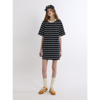 GREEN BUTTER (꡼ Х) | Marine Cotton dress (navy / ivory) | ԡ ܡ ޯ ڹξʲ