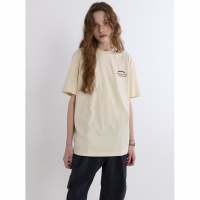 GREEN BUTTER (꡼ Х) | Needlework Logo Tee (beige) | ȥåץ T ޯ ڹξʲ